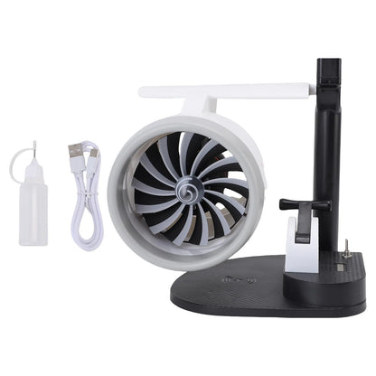 15W 3 in 1 Desktop Turbine Fan 4000Rpm Adjustable Speed Engine Shaped Versatile Desktop Turbine Fan with Humidifier for Office