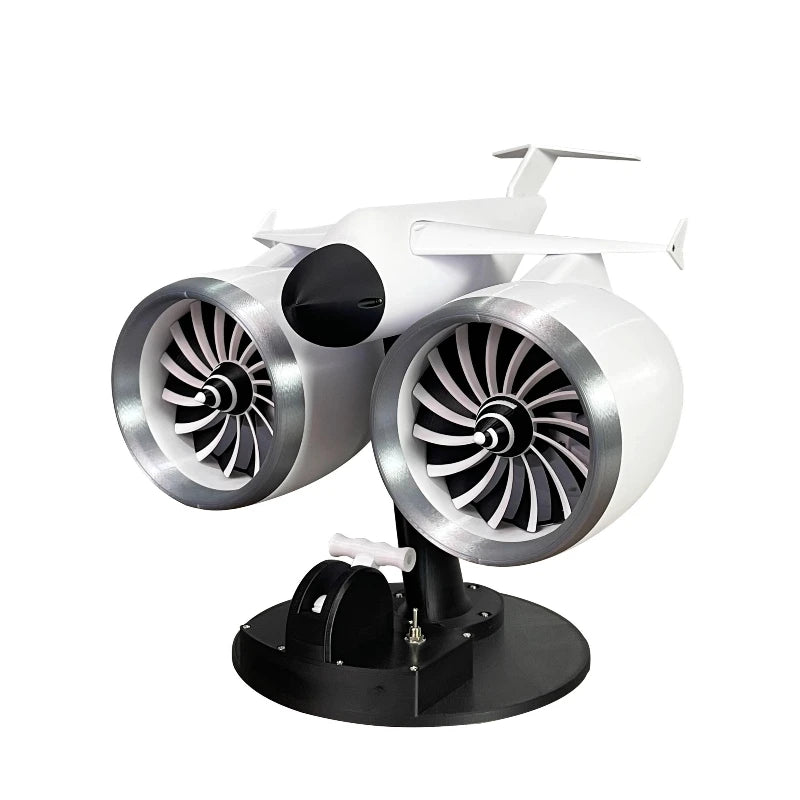 Creative Airplane Model Dual-Head Spray USB Direct Plug-In Desk Fan for Bedroom Decor